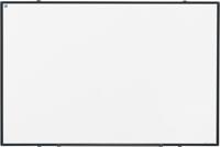 Smit Visual Softline whiteboard, gelakt staal, magnetisch, zwart profiel, 90 x 60 cm