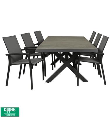Qopps Tuintafel Admiral met 6 stoelen Tampa