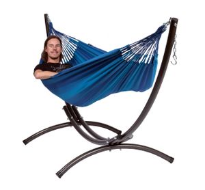'Arc & Dream' Blue Eénpersoons Hangmatset - 120 kg - Blauw - Colombiaanse - Tropilex