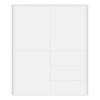 Opbergkast Moiano afgerond wit