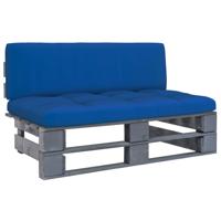 Tuinmiddenbank pallet geïmpregneerd grenenhout grijs