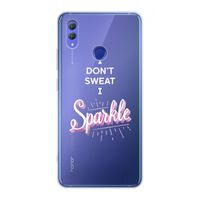 Sparkle quote: Honor Note 10 Transparant Hoesje