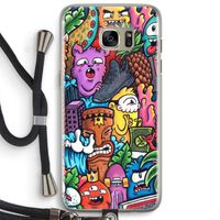 Vexx Mixtape: Samsung Galaxy S7 Edge Transparant Hoesje met koord