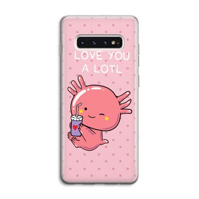 Love You A Lotl: Samsung Galaxy S10 4G Transparant Hoesje