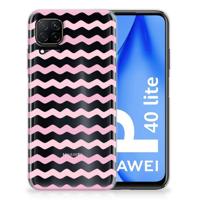 Huawei P40 Lite | TPU bumper | Waves Roze