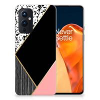 OnePlus 9 | TPU Hoesje | Zwart Roze Vormen