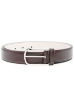 Brunello Cucinelli ceinture en cuir à boucle - Marron