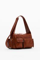 Leren tas vakken M - BROWN - U