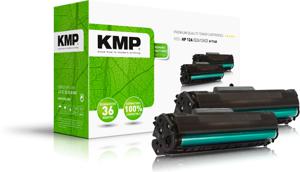 KMP Toner vervangt HP HP 12A (Q2612A) Compatibel 2-pack Zwart 2000 bladzijden H-T114D 1114,0021