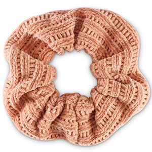 scrunchie Corduroy Vintage salmon pink