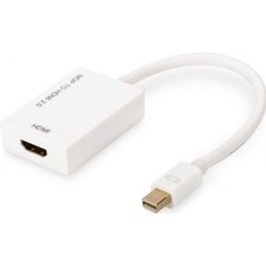 ASSMANN Electronic AK-340416-002-W video kabel adapter 0,2 m Mini DisplayPort HDMI Type A (Standaard) Wit