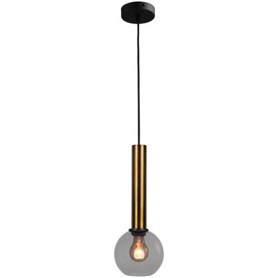 Masterlight Hanglamp Ø 15cmBella 2 Antiek messing met smoke glas - 2980-10-05-15