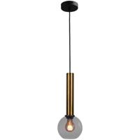 Masterlight Hanglamp Ø 15cmBella 2 Antiek messing met smoke glas - 2980-10-05-15