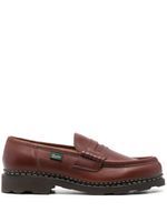 Paraboot logo-tag calf-leather loafers - Marron