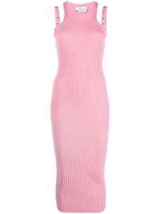 Blumarine robe sans manches à design nervuré - Rose