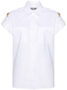 Moschino shoulder-tabs shirt - Blanc