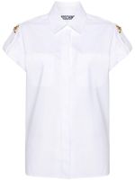 Moschino shoulder-tabs shirt - Blanc - thumbnail