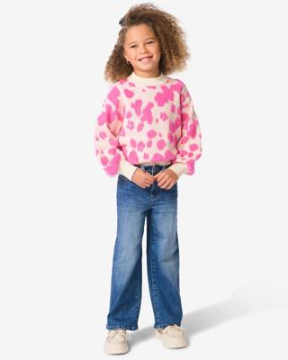 HEMA Kinderjeans wijd middenblauw (middenblauw)