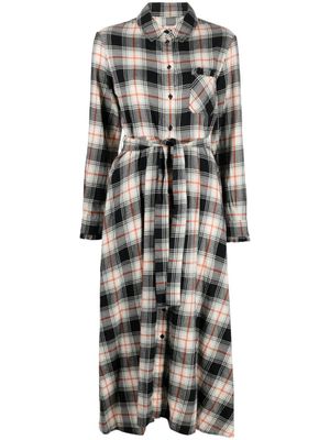 Woolrich robe-chemise à carreaux - Noir