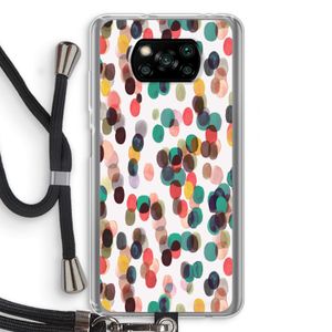 Tropical Dots: Xiaomi Poco X3 NFC Transparant Hoesje met koord
