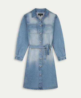 Elvira Casuals Dress Doortje E1 26-062 Jurk 882 Washed Denim