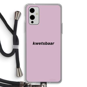 kwetsbaar: OnePlus 9 Transparant Hoesje met koord