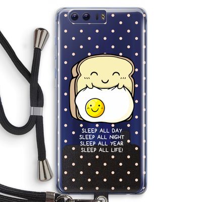 Sleep All Day: Honor 9 Transparant Hoesje met koord