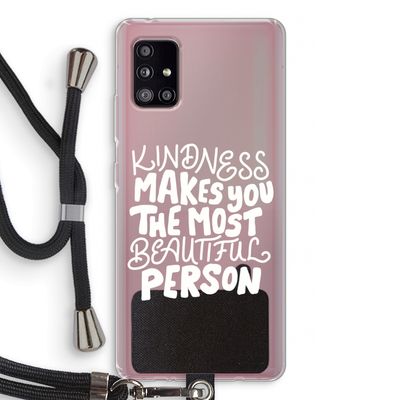 The prettiest: Samsung Galaxy A51 5G Transparant Hoesje met koord