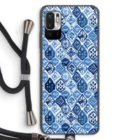 Blauw motief: Xiaomi Redmi Note 10 5G Transparant Hoesje met koord Blauw motief: Xiaomi Redmi Note 10 5G Transparant Hoesje met koord