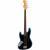 Fender American Professional II Jazz Bass LH Dark Night RW linkshandige elektrische basgitaar met koffer