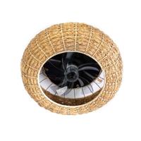 ETH Ventilator met lampFan.8 Rotan - 05-F9814