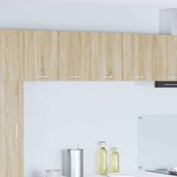 Hangkast 2 pcs Sonoma Eik en Wit 60 x 31 x 40 cm Bewerkt hout