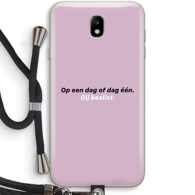 gij beslist: Samsung Galaxy J7 (2017) Transparant Hoesje met koord