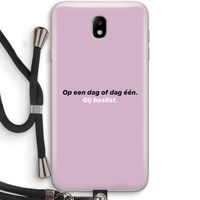 gij beslist: Samsung Galaxy J7 (2017) Transparant Hoesje met koord