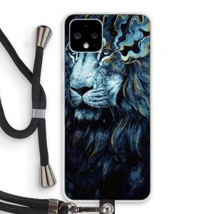 Darkness Lion: Pixel 4 Transparant Hoesje met koord