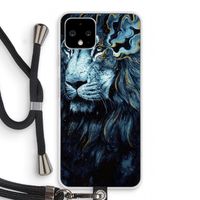 Darkness Lion: Pixel 4 Transparant Hoesje met koord