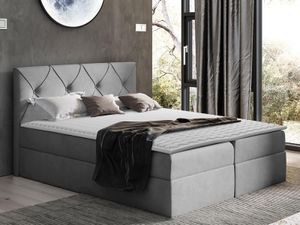 Boxspring CRYSTALO 160x200 cm grijs