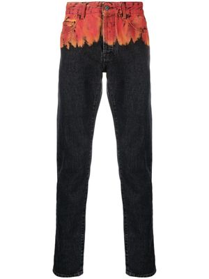 Marcelo Burlon County of Milan jean slim imprimé - Noir