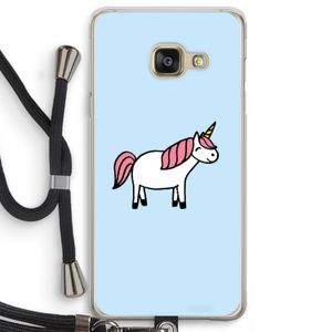 Eenhoorn: Samsung Galaxy A3 (2016) Transparant Hoesje met koord