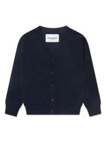 TRUSSARDI JUNIOR cardigan à logo brodé - Bleu - thumbnail