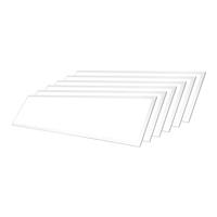 Set van 6 LED panelen - Alpha series - 120x30 cm - 21 Watt 3780 lumen (180lm/W) - 4000K neutraal wit - Flikkervrij - IP20 voor binnen