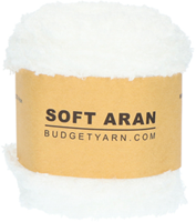 Budgetyarn Soft Aran 001 White