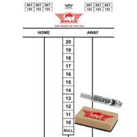 Bulls Flex scorebord SET 45x30 cm Bulls Flex scorebord SET 45x30 cm