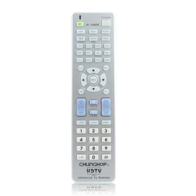 Chunghop universele TV afstandsbediening met specifieke HDTV navigatie mogelijkheid (Type H-1080E) (zilverkleurig)