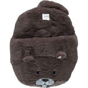 Grote bever voetenwarmer slof voor jongens/meisjes/kinderen One size  -