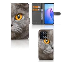 Telefoonhoesje | Met pasjeshouder | OPPO Reno8 Pro Britse Korthaar