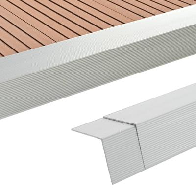 VidaXL 5 st terras hoekplinten 170 cm aluminium zilverkleurig