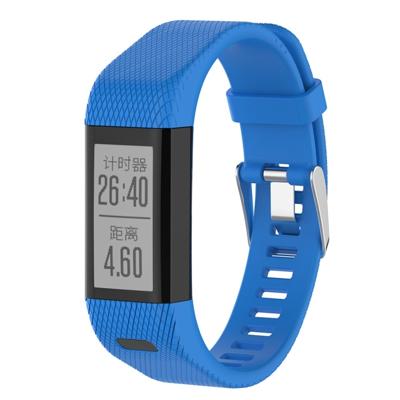 Smart Watch silicone polsband horlogeband voor Garmin Vivosmart HR + (blauw)