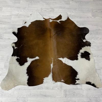 Koeienhuid bruin wit 140x145cm XS