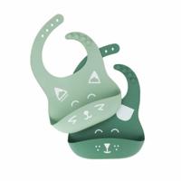 Slabbetjesset Babymoov A007608 Groen Siliconen (2 Stuks)